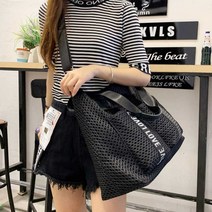 여성 크로스 숄더 가방 공항 패션 백 캐주얼 빅 수납력좋은 보세 쇼핑 30대 큰 여행 짐 헬스