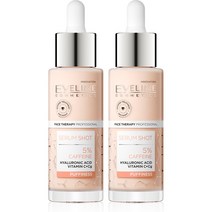 [1+1] 에블린 고농축 피부타입별 페이셜 세럼 샷 6종 중, A_카페인 세럼 30ml 2개(다크서클), 2개