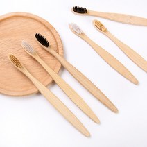 아동용 칫솔 대나무 각인 생분해 미세모 제로웨이스트, 1아동대나무-베이지