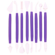 모나카깍지 앙금 플라워 벚꽃 깍지 짤주머니 베이킹 재료 8pcs 조각 설탕 케이크 모델링 커터 부드러운 폴리머 클레이 몰드 쿠키 퐁당 꽃 껌 붙여 넣기 펜 도구 키트 장식, 협력사, 자주색