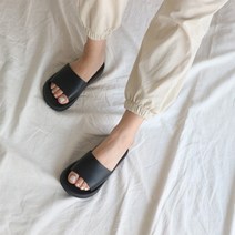 셀러허브 패션 여자 데일리 발편한 신발 푹신한 민무늬 기본 슬리퍼