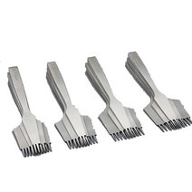 고급 유럽형 사선치즐 2.7mm 3mm 3.38mm 3.85mm 세트 2+5+10날 가죽공구 가죽공방공구, 10날