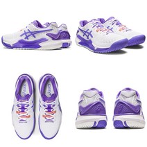 국내 매장판 아식스 젤 레졸루션 9 우먼 ( WHITE / AMETHYST ) 운동화 러닝화