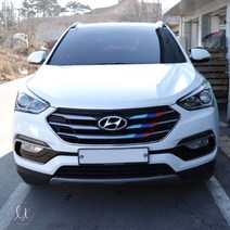 간지 싼타페 더프라임 라디에이터 그릴 프론트 자동차 외관 포인트 튜닝 DIY 스티커 랩핑, 독일(운전석)