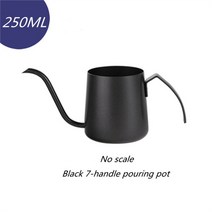350ML 스테인레스 스틸 길고 좁은 입 커피 포트 구즈넥 핸드 드립 레이저 스케일 주전자 보관 병, 한개옵션2, 01 350ml, 한개옵션1