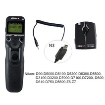 셔터 릴리즈 viltrox jy-710 lcd 2.4g 무선 타이머 원격 제어 셔터 릴리스 canon nikon sony olympus panasonic dslr 카메라, n3 케이블 포함