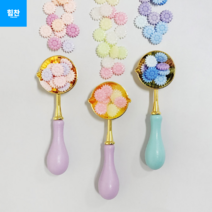 힘찬쇼핑_ 실링 왁스 제작에 필요한 실링 왁스 스푼 스템프 엽서장식 인장 씰링 도장, 1개, 랜덤발송