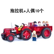 자동차모형 케이 디모 위엄 클래식 트랙터 농용 완구 118 합금 공사차 있음 수레바퀴 2572367983, 레드 _블록 숏 피규어인형 10 개