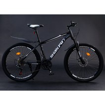 산악자전거 입문용 MTB 하이브리드 30단 26인치 27.5인치, 화이트블랙 - 스포크휠