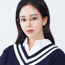 멜라크메 남자 여자 티타늄 가벼운 동글이 골드 안경테