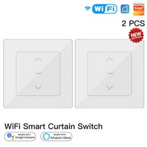 전동 커튼 및 롤러 블라인드를 위한 새로운 wifi 스마트 커튼 스위치 터치 디자인은 tuya 스마트 라이프 앱과 함께 작동합니다. alexa google