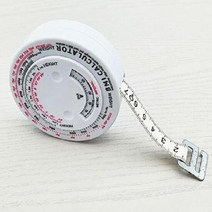 간편 체질량 지수 BMI 측정 줄자 테이프 계산기 헬스 허리둘레, 없음