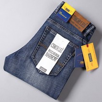 남자 그레이진 슬림 일자핏 청바지 스판