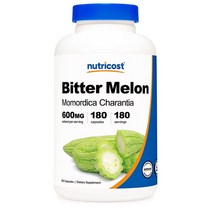 해외 Nutricost Bitter Melon 비터 멜론 여주 180캡슐, 1개