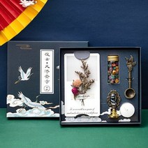 필방 서예 용품 고대 스타일 크레인 깃털 펜 스타일 복고풍 물 펜 유럽 펜 학생 선물, 5종 세트