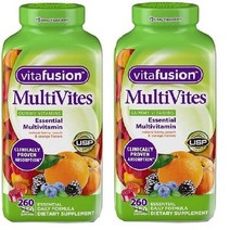 비타퓨전 멀티비이츠 구미 260개입 X 2팩 Vitafusion MultiVites Gummy Vitamins 260ct x 2pack