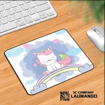 테이블에 귀여운 만화 유니콘 패드 마우스 매트 Pc 게임 컴퓨터 책상 수호자 애니메이션 깔개 Kawaii 액세서리 노트북 게이머, xS000406_40x45cm