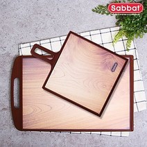 사바트 우드 스타일 통통 도마 소형 2종 (스몰 라지), 라지