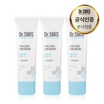 닥터스미스 히알루 아쿠아 선크림 50g SPF 50+ / PA++++ (주름개선 미백 자외선 차단 3중 기능성), 3개