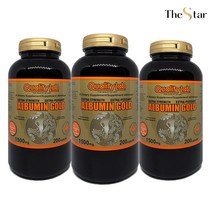 부모님 효도선물 캐나다 퀄리티랩 싱가폴 알부민 골드 1500mg 200캡슐 3병 20개월분 / 케어리스트, 200정