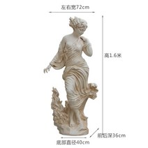 호텔 정원 조각상 유럽식 분수대 장식 대형 동상 천사 여신조각 정원 공예품, H