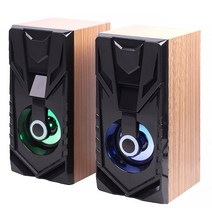 LED 게이밍 컴퓨터 PC 스피커 우드 노트북 USB전원, 컴퓨터스피커-TGS-U3