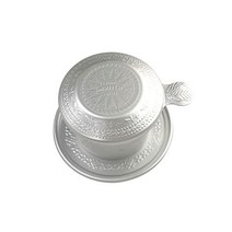 TRUNG NGUYEN LEGEND 베트남식 푸어오버 필터 세트 전통 핀 드립 커피 메이커 휴대용 재사용 커피 프레스(실버), 은