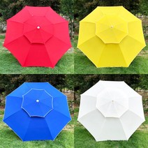 튼튼테이블 보강형 야외정원가든테이블 야외테이블, 08. 대형파라솔 [일반형 2400mm] 파랑