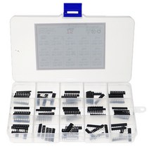 75pcs 15 유형 네트워크 저항 모듬 팩 키트 상자 핀 2.54mm 1 x 9pin A09 (100 ohm - 100K)