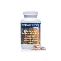 종합비타민 철분 함유 셀레늄 220mcg NRV 100% 360정 친화 건강한 위한 영국제