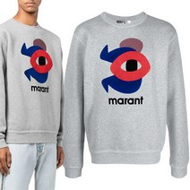 리본즈 이자벨 마랑 22FW 이자벨마랑 로고 프린트 맨투맨 그레이 SW0365 22A045H 02GY (P002374165)