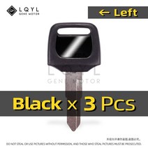 PCX 3Pcs 운 빈 키 오토바이 혼다 DIO 56 57 Z4 125 SCR100 WH110 SCR WH 100 110 스쿠터 50CC zoomer에 U, 02 3 PCS Left