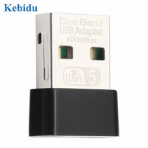 블루투스동글이 Realtek RTL8811 600Mbps USB WiFi 어댑터 안테나 Mac 용 PC 듀얼 밴드 2.4 + 5.8Ghz 네트, 한개옵션0