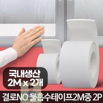 겨울 유리창 창문 결로현상 물흡수 테이프 습기제거, 물흡수테이프2M 중 2P