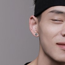 DFMEI S925 실버 스터드 남 싱글 남성 상운 귀걸이 트렌드 남성 이어링