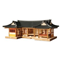 1/87 목재 입체퍼즐 - 영공방 ㄷ자 기와집, 쿠팡 본상품선택, 쿠팡 1