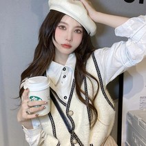 고급 스러운 분위기 모던 조끼 시크 힙 캐주얼 크리스마스 데이트 룩 20 30 대 쇼핑몰