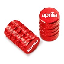 오토바이 휠타이어 밸브 스템 캡 밀폐 커버 Aprilia RSV4 RSV1000/R capo 1200 Dorsoduro 750 Shiver Tuon, 04 Red