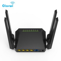 가성비 Cioswi-WE3826 무선 와이파이 라우터 4-LAN 300Mbps 4 안테나 USB 옴니 2 OpenWRT 펌웨어 액세스 포인트 DC 12V 1A, [01] 9V 0.6A Power, [01] US Plug