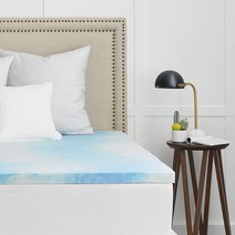 Sealy 3.8cm SealyChill 젤 메모리 폼 매트리스 토퍼 트윈 XL 화이트, Topper, Twin XL
