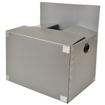 뉴프라테크 이사박스 5호(고급형)-5개묶음 [모서리 필라멘트테이프 부착 박스], 은색, 5개