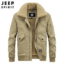 지프 스피릿 기모 코트 남성 자켓 점퍼 남자 플러스 벨벳 두꺼운 옷깃 면 자켓 겨울 편안한 따뜻한 기모 코트 1198