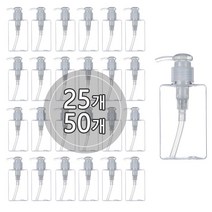 [25개묶음판매] 친환경 PETG 사각 디스펜서 100ml 150ml 250ml 280ml 450ml 샴푸 물비누 용기, 25개, 투명