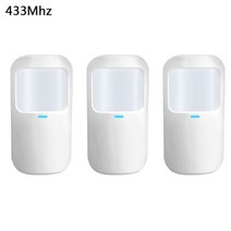 433MHz 주파수 무선 적외선 센서 EV1527 인코딩 방법 스마트 애완 동물 보호 안티 화이트 라이트를 사용하는 알람 호스트를 연결, 3 pcs