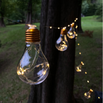 OKLM 캠핑알전구 USB+건전지 겸용, 와이어형, 골드 L, 6m