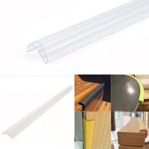우레탄코너보호대 모서리충격완화 고무코너보호대 스폰지형 모서리보호대, 투명에어-소