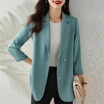 미스손 여성 봄여름 캐주얼 뒤트임 쉬폰 정장 코트M101