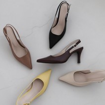 애드윈 A5cm 8cm 스틸 레토 슬링백 힐 5color 여성 정장 구두 레토힐