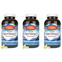 칼슨랩스 오메가3 비타민E 1200mg 180정 3개