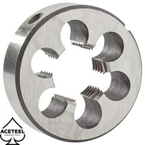 탭다이스 Aceteel M52 X 5 미터 원형 다이 오른손 기계 스레드 x 5.0mm, 한개옵션0